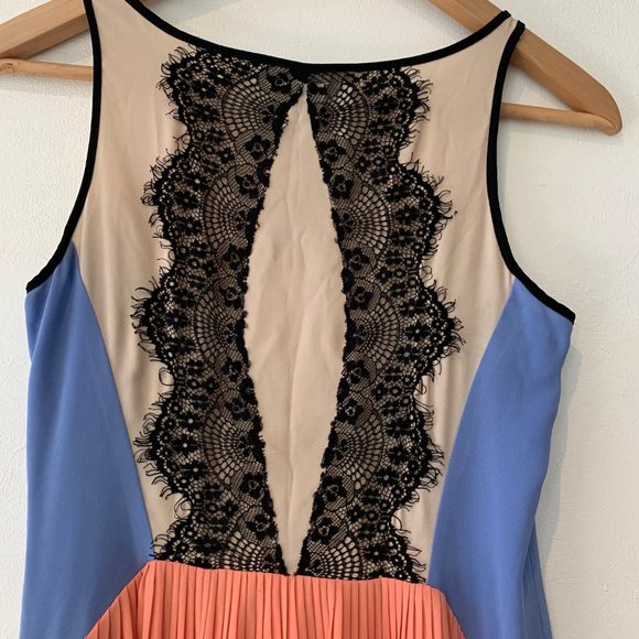 Pleats & Lace Romantic Dress (S) - Picture 4 of 5